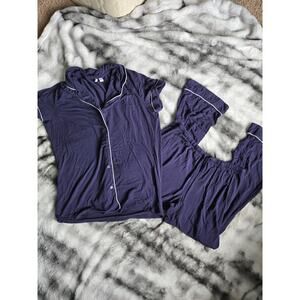 Nordstrom Navy Blue Loose Fit Pajama Set - Size XS